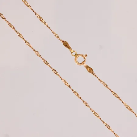 Singapore-kaulaketju, pituus 56cm, 585,  Paino: 1,5 g