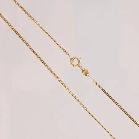 Panssarikaulaketju, pituus 51,5cm, leveys 1,3mm, 585,  Paino: 3 g
