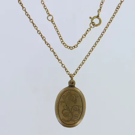 Kaulakoru Kalevala Koru, Medaljonki Lapista, ketjun pituus 61cm, pronssia