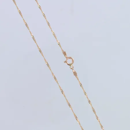 Singapore-kaulaketju, pituus 48,5cm, 585,  Paino: 0,8 g