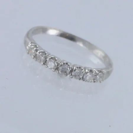 Timanttisormus 7xn.0.04ct, koko 16, 585valkokulta, Paino: 1,3 g