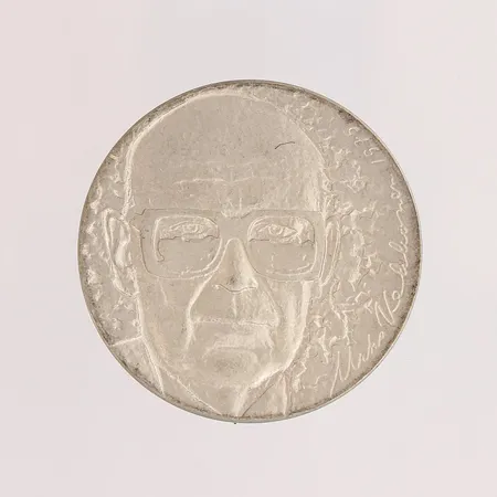 Juhlaraha, Urho Kekkonen 1975, nimellisarvo 10mk, 500, Paino: 23,4 g