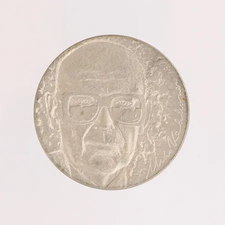 Juhlaraha, Urho Kekkonen 1975, nimellisarvo 10mk, 500, Paino: 23,7 g
