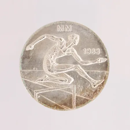 Juhlaraha, Yleisurheilun MM 1983, nimellisarvo 50mk, 500, Paino: 21,8 g