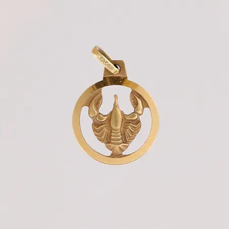 Horoskooppi-riipus, korkeus 18mm, 585,  Paino: 0,8 g