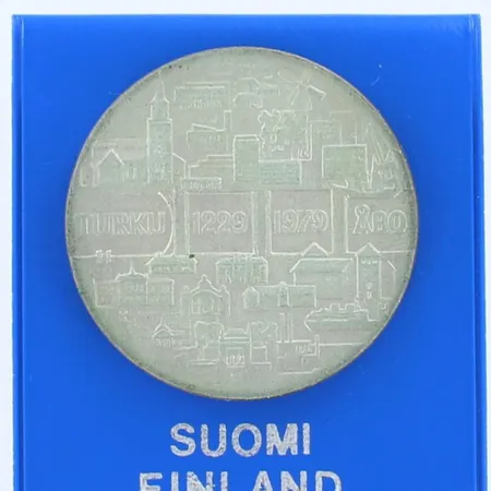 Juhlaraha, Turku 1229-1979, nimellisarvo 25mk, 500,  Paino: 26,3 g