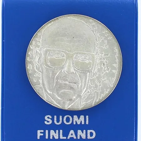 Juhlaraha, Urho Kekkonen 1975, nimellisarvo 10mk, 500, Paino: 23,6 g