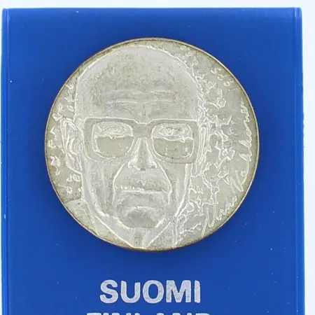 Juhlaraha, Urho Kekkonen 1975, nimellisarvo 10mk, 500,  Paino: 23,8 g