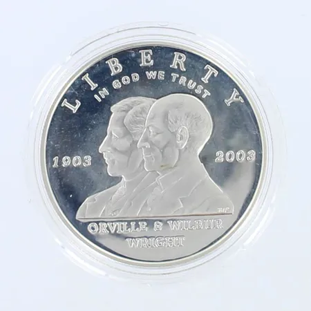 Hopeadollari, 1903-2003 Orville & Wilbur, 900,  Paino: 26,7 g