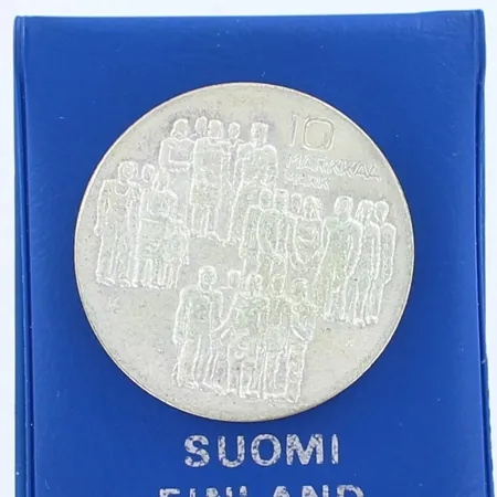 Juhlaraha, 10 markkaa 1977, 500,  Paino: 21,8 g