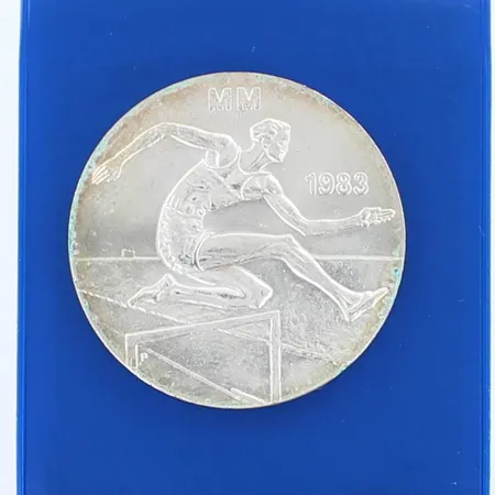 Juhlaraha, Yleisurheilun MM 1983, nimellisarvo 50mk, 500,  Paino: 21,9 g