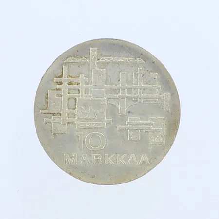 Juhlaraha Suomi Finland 1917-1967, nimellisarvo 10mk, 900,  Paino: 24 g