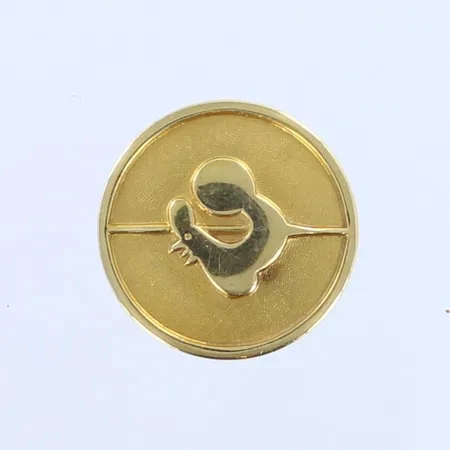 Rintamerkki, Ø 18mm, tausta 813, 750br,  Paino: 5,4 g