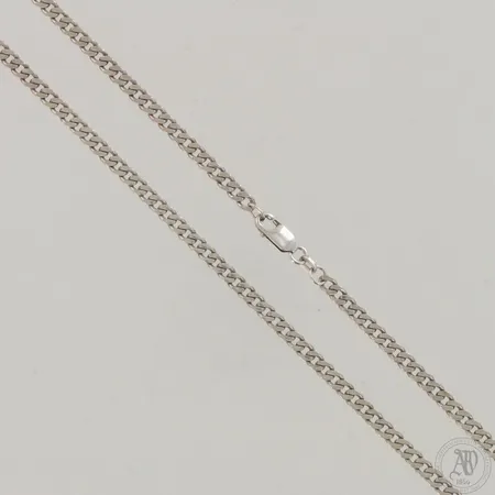 Panssarikaulaketju, pituus ja leveys 50cm ja 4mm, 925,  Paino: 12 g
