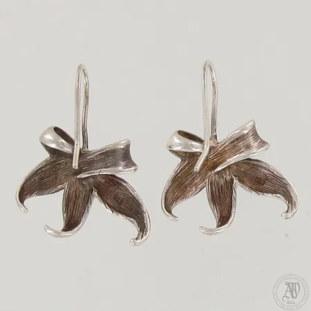 Lehti-korvakorut, korkeus ja leveys 30mm ja 25mm, 925,   Paino: 7,6 g