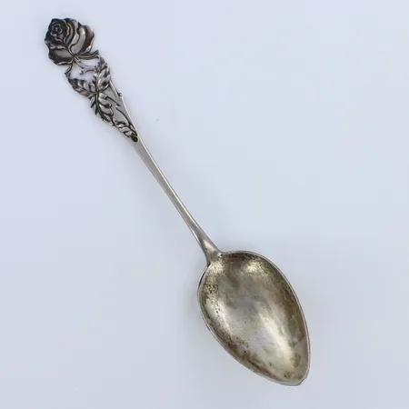 Jälkiruokalusikka, ruusu, pituus 155mm, 813,  Paino: 21,1 g