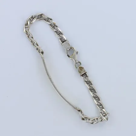 Laattaranneketju, kaiverrettu, pituus 190mm, 925,  Paino: 10,2 g