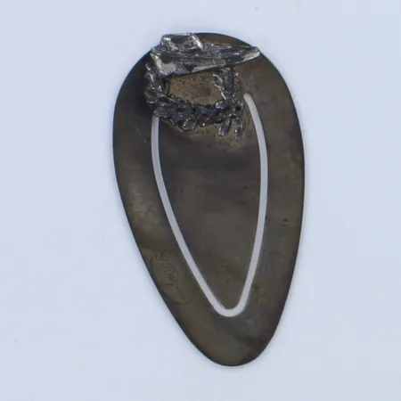 Hopeinen kirjanmerkki, G Raspini, korkeus 49mm, 800hopea,  Paino: 7,4 g