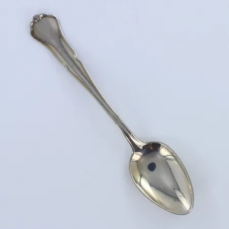 Kahvilusikka, chippendale, kaiverrettu, pituus 117mm, 830,  Paino: 13 g