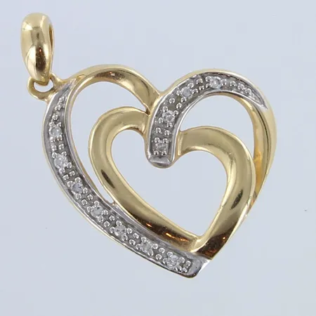 Timanttiriipus 11xn.0.005ct, korkeus 24mm, 585,  Paino: 2 g