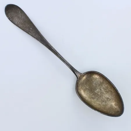 Ruokalusikka, kaiverrettu, matta, pituus 201mm, 813h,  Paino: 40,2 g