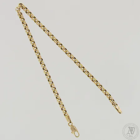 Papuranneketju, pituus 185mm ja leveys 3mm, 585,  Paino: 2,2 g