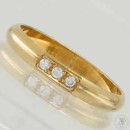 Timanttisormus 3xn.0.02ct, koko 18, 750,  Paino: 2,8 g