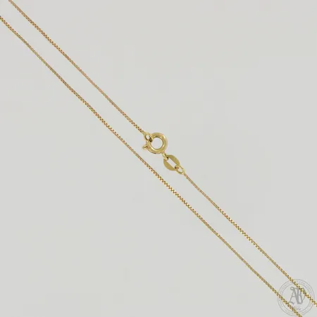 Venetsia-kaulaketju, selviä käytön jälkiä, pituus 40mm, 750,  Paino: 1,8 g