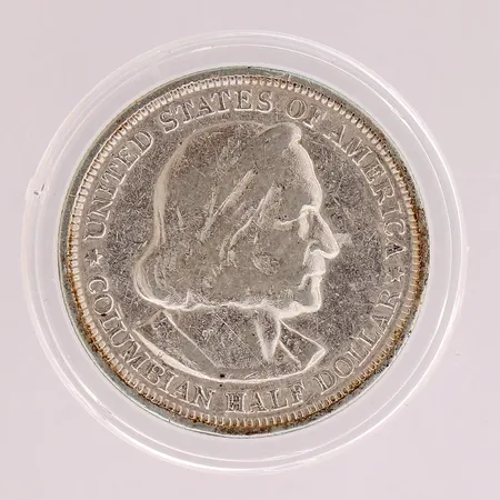 Hopearaha, ½ Dollar (Columbian Exposition) 1893, USA, 900, Paino: 12,5 g
