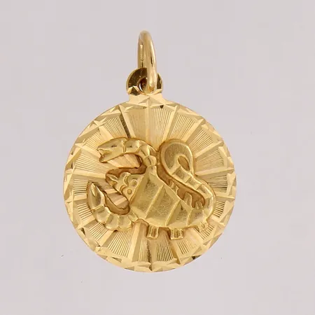 Horoskooppiriipus, korkeus 22mm, 585, Paino: 1,7 g