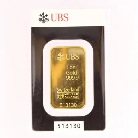 Kultaharkko, UBS 513130, 999,9 Paino: 31,1 g