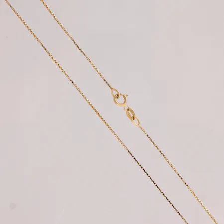 Venetsia-kaulaketju, pituus 36cm, leveys 0,5mm, 585, Paino: 0,9 g