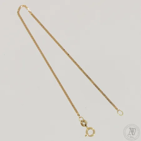 Ranneketju, pituus 180mm, leveys 2mm, 585,  Paino: 1,4 g