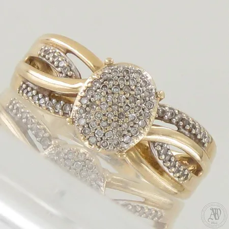Timanttisormus 77xn.0.005ct, koko 17½, 585,  Paino: 4 g
