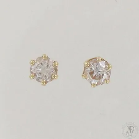 Timanttikorvakorut 2xn.0.18ct, Ø 5mm, 585,  Paino: 1,4 g
