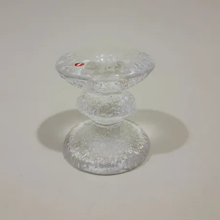 Kynttilänjalka Iittala, Festivo, design Timo Sarpaneva, signeerattu, korkeus 80mm