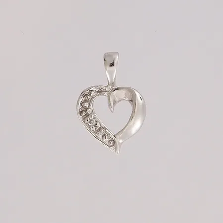 Timanttiriipus 1xn.0.003ct, korkeus 12mm, 585 valkokulta,  Paino: 0,4 g