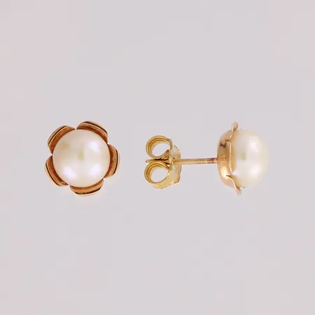 Helmikorvakorut, helmen Ø 6,7mm, 585br,  Paino: 1,7 g