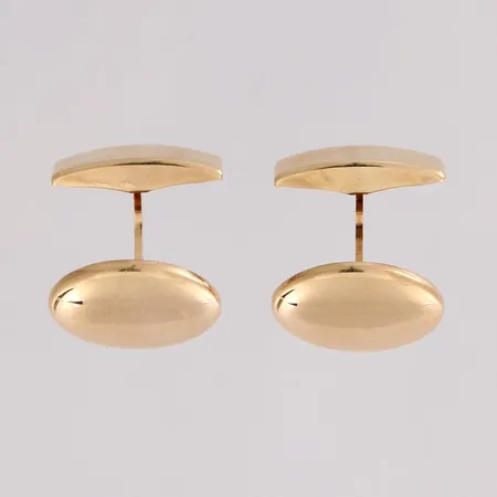 Kalvosinnapit, mitat 17x13mm, pieniä käytön jälkiä, 585,  Paino: 5,5 g