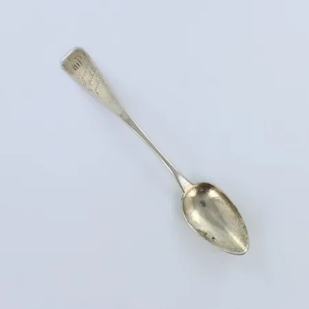 Kahvilusikka, kaiverrettu, pituus 127mm, 813h,  Paino: 11 g