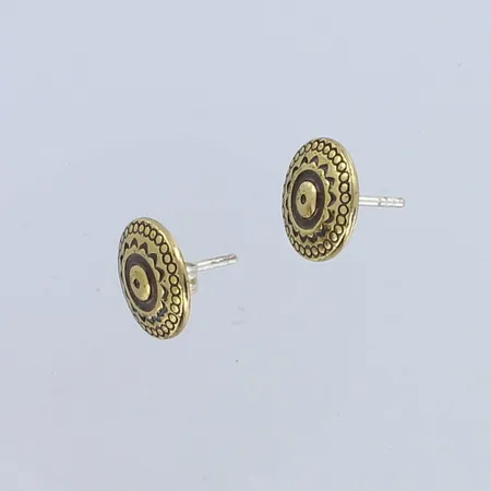 Korvakorut, kalevala koru, pronssia, Ø12mm, 