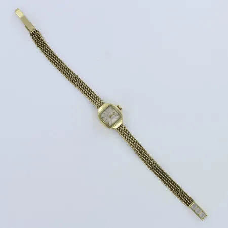 Kultarannekello d´orville,  mekaaninen, rungon Ø15mm, rannekkeen pituus 170-180mm, 585br 13,2g, 