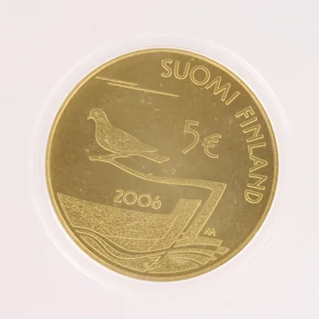 Juhlaraha, Suomi 2006, Ahvenanmaan demilitarisointi 150 vuotta, nimellisarvo 5 euroa,