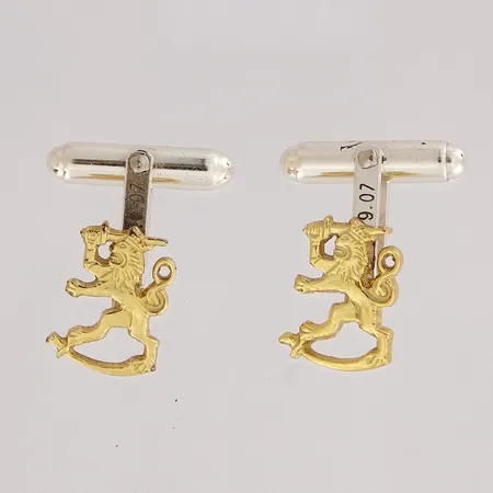 Kalvosinnapit, kaiverrettu, 925, Paino: 6 g