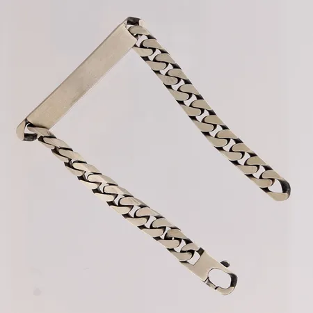 Panssarilaattaranneketju, pituus 195mm, 925,  Paino: 26,5 g