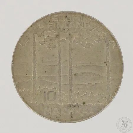 Juhlaraha, Urho Kekkonen 1975, nimellisarvo 10mk, 500,  Paino: 23,9 g