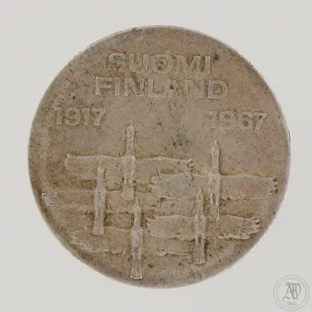 Juhlaraha, Suomi Finland 1917-1967, nimellisarvo 10mk, 900,  Paino: 24 g