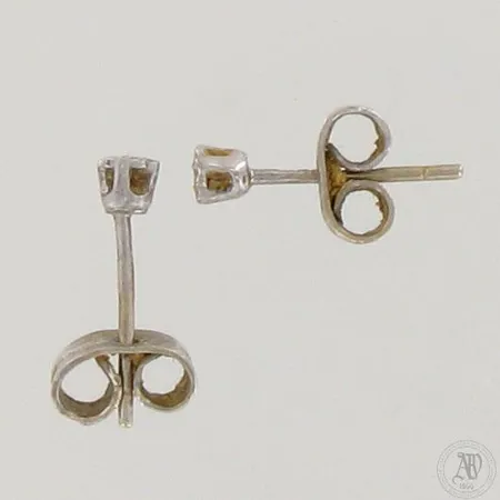 Vialliset timanttikorvakorut 2xn.0.005ct, 750,  Paino: 0,8 g