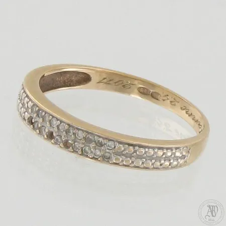 Viallinen timanttisormus 17xn.0.005ct, 585,  Paino: 2 g