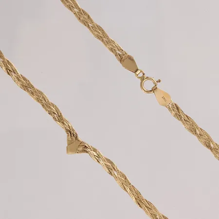 Kaulakoru, pituus 45cm, 585,  Paino: 4,6 g